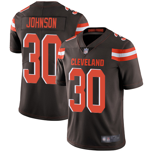 Cleveland Browns D Ernest Johnson Men Brown Limited Jersey #30 NFL Football Home Vapor Untouchable->cleveland browns->NFL Jersey